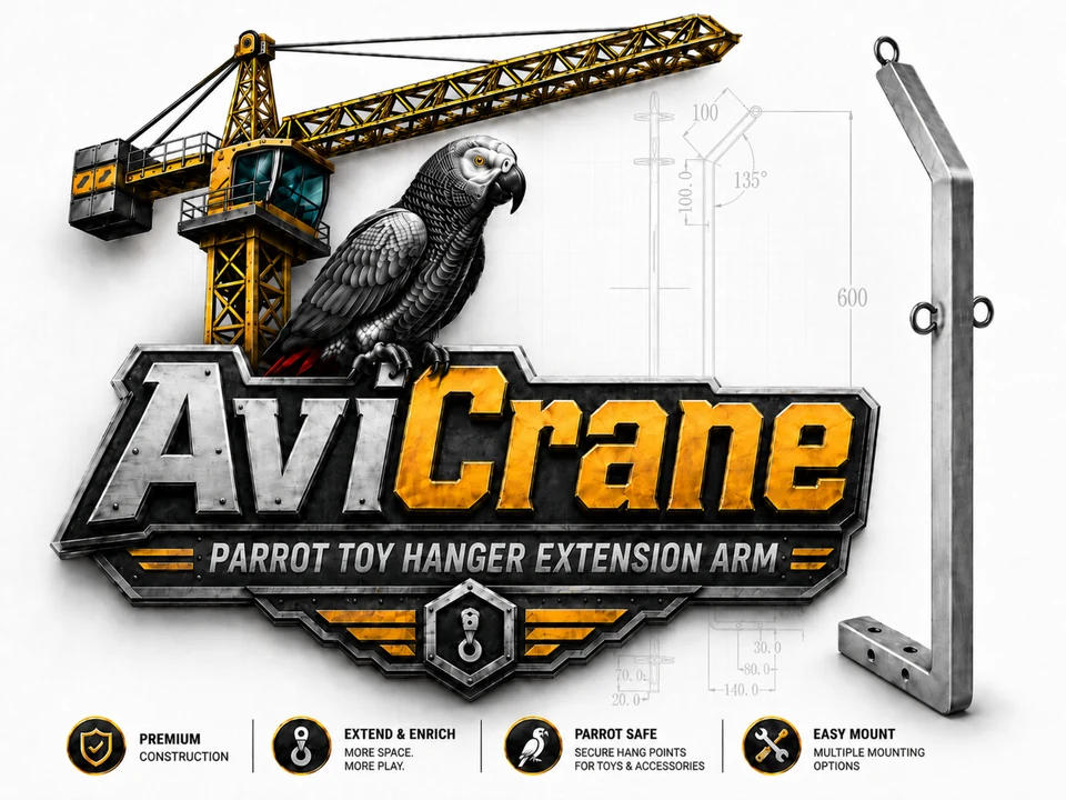 AviCrane Parrot Toy Hanger Extension Arm logo