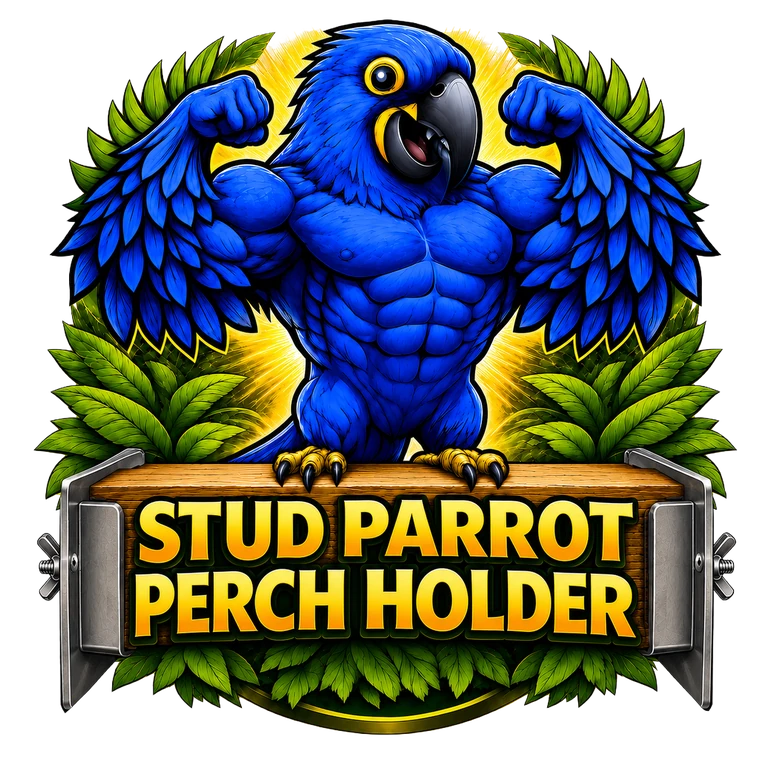 Stud Parrot Perch Holder logo